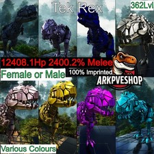ASA🦖Ark Survival Ascended Pve Tek Rex 2400% Nahkampf Top Boss Statistiken
