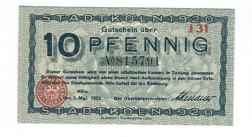 Notgeld köln stadt - ,