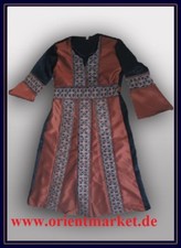 Mädchenkaftan schwarz Kupferbraun Gewand Arabisch Kaftan für Mädchen Islam J20