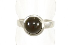 Rauchquarz 925 Silber Ring /