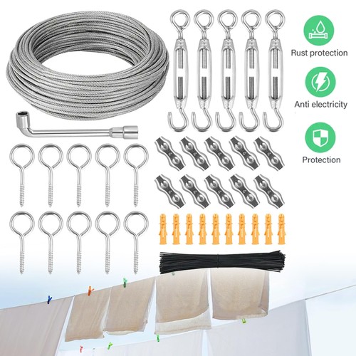 30m 3mm drahtseil set - 3mm,