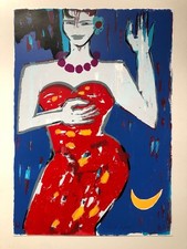 Elvira Bach, Frau in rotem