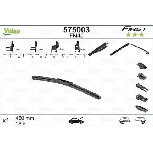 Wischblatt valeo 575003 first - wischblatt,