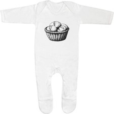 Baby Strampler / Schlafanzüge "Korb mit Brot" (SS052366)