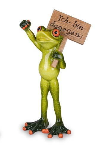 Dekofigur froschmann mit - froschmann,
