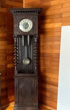 Standuhr Danziger Barock Gründerzeit Uhr schwarz 1920 DEFEKT
