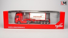1:87 Herpa MAN TGA XXL Tankcontainer Sattelzug LKW Hoyer // X_457