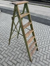 Shabby Chick  Vintage Holzleiter Leiter Holz  Klappleiter Treppenleiter 0