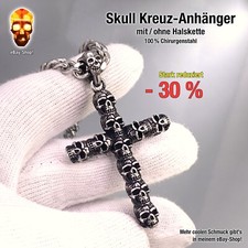 1 Skull Kreuz Anhänger