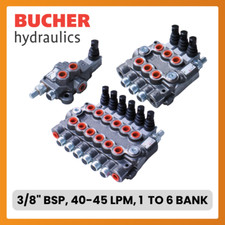 Bucher 1-6 Bank 3/8 " Bsp 40-45 L/Min D / Acting Zylinder Hydraulische Monoblock