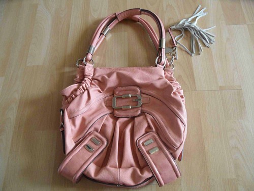 Guess tolle leder handtasche - leder,