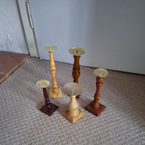 Kerzenständer holz - 5,