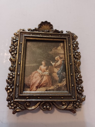 Vintage bild messingrahmen - vintage,