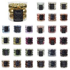 24 Weihnachtskugeln 2,5cm Glas Christbaumkugeln Christbaumschmuck klein mini uni