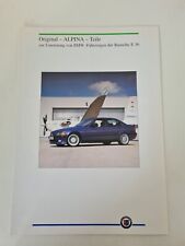 BMW ALPINA - Preisliste 1993 Original ALPINA Teile der BMW Baureihe E36 (AU965)