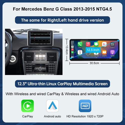 Carplay android auto - 12.3"carplay/android,