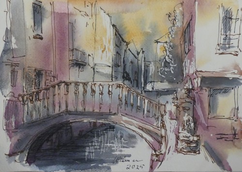 Aquarell tusche original - aquarell,,