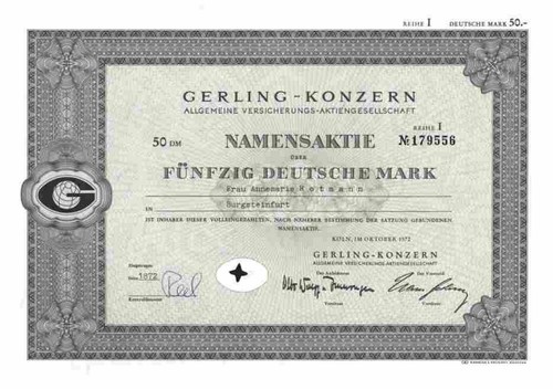 Gerling konzern versicherung - gerling,