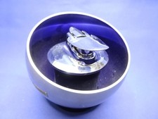 Ronson Varaflame Tischfeuerzeug  im runden Chrome  Mantel  - gasdicht -