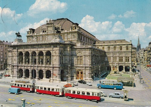 Postkarte wien oper - wien, /