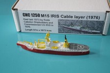 Kabelschiff Iris 1976 in Metall. CNC Sammlerstücke. Trans Ozeankabel. 1/1250