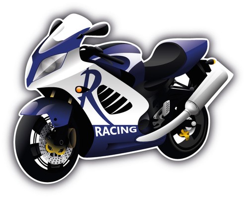 Autoaufkleber rennmotorrad - autoaufkleber,