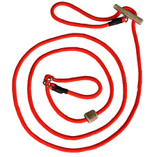 stufenlose Jagdleine Führleine Umhängeleine 8mm 260-300cm Moxonleine Zugstopp