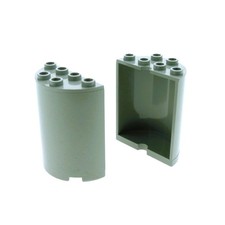 2x Lego Zylinder halb 2x4x4