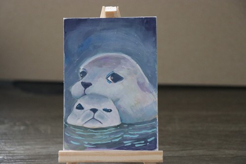 Aceo original painting - aceo,