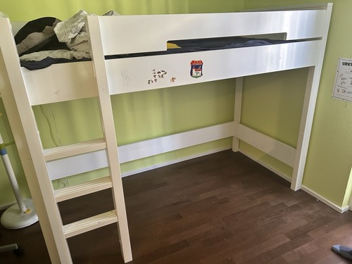 Kinder hochbett holz weiß mit - kinder,