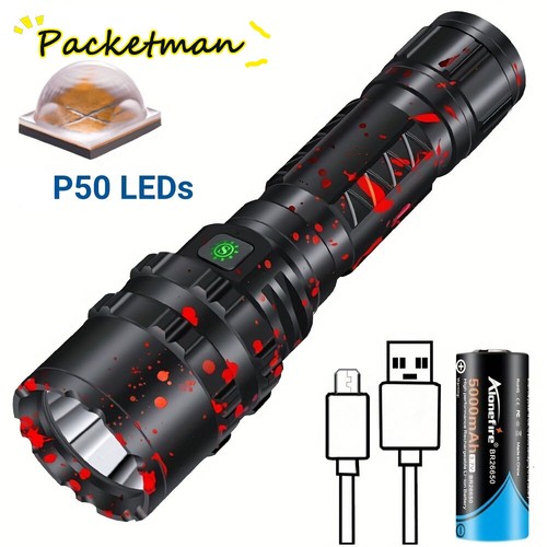 2000000lumen taschenlampe usb - taschenlampe,