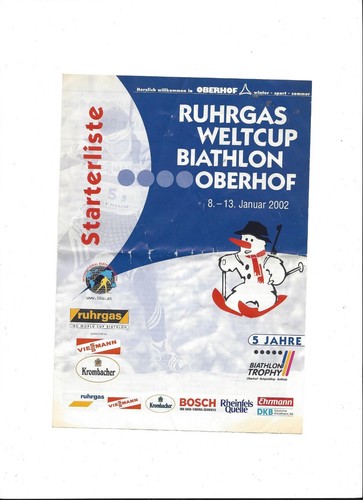 Biathlon weltcup oberhof 2002 - weltcup,