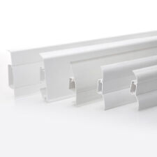 Fussleisten Weiß PVC 5 Höhen