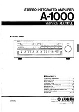 Service Manual-Anleitung für Yamaha A-1000 