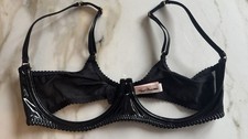 Agent Provocateur OZELLA Bra – Black Patent – Neu