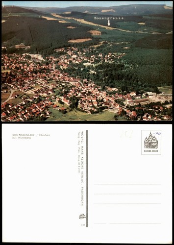 Ansichtskarte braunlage - ansichtskarte,