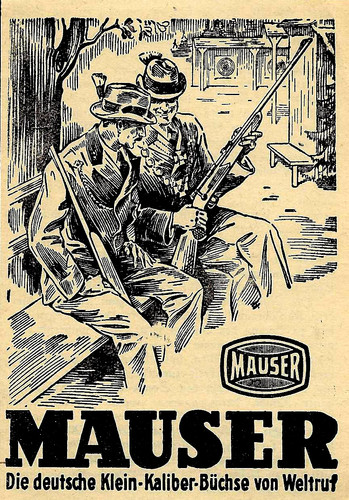 Werbung reklame 1933 mauser - werbung/reklame,