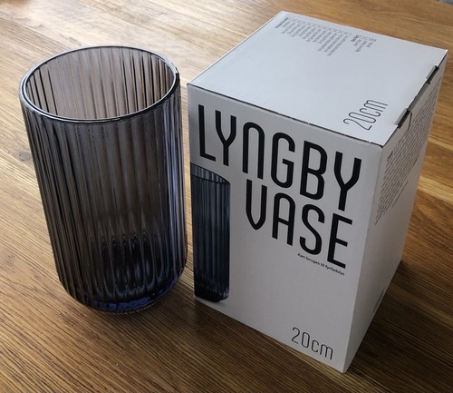 Lyngby vase blue blau - vase,