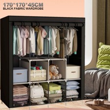 Kleiderschrank Stoffkleiderschrank Metallgestell Faltschrank Stoffschrank Groß
