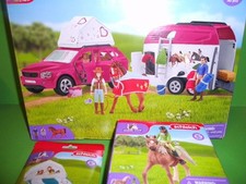 Schleich Horse Club 42535 Pferdeabenteuer mit Auto und Anhänger+42542+4253  NEU