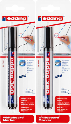 Edding 360 whiteboardmarker - 2x,