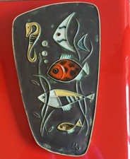 50s Wandkeramik Fische