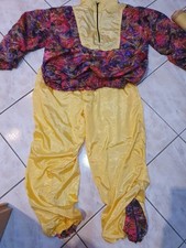 Retro Unisex Jogginganzug Gr. M  Hose S Jacke M gelb VINTAGE gelb bunt Cool