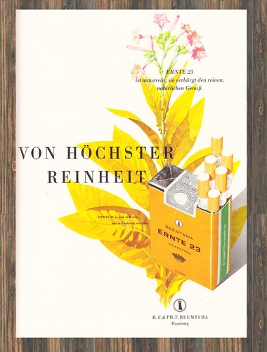 Reemtsma ernte reklame - reemtsma, 23