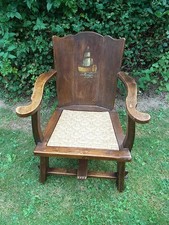 Alter Kapitänstuhl, Eiche, Künstlerkolonie Worpswede, 1920, Sehr schön! SELTEN !