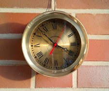 Lord Nelson Glasenuhr Messing Wanduhr Marine Schiffsuhr Messing Bullaugenuhr 