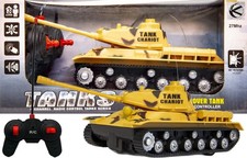 Ferngesteuerter Panzer Kinder R/C Spielzeug mit Drehbarem Turm Kampfpanzer