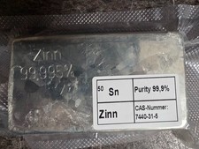 1kg Zinn, Zinnbarren 99,995%
