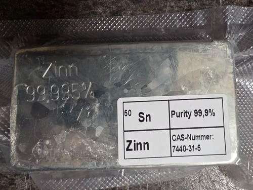 1kg zinn zinnbarren 995 - 1kg, 99,995%