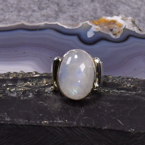 Mondstein ring 925er - 925er, silber